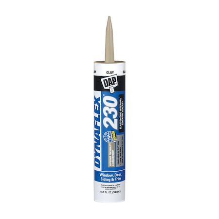 Dap Window, Door & Trim Sealant, 10.1 Oz, Clay, Latex Base 18416